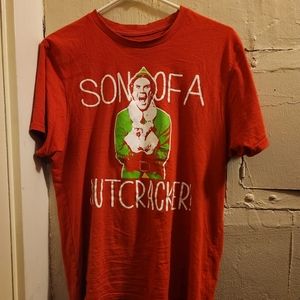 Fun Christmas T Shirt from the movie Elf. Men's M Red